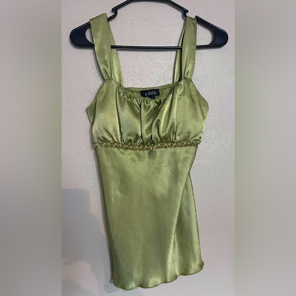 Polyester tank top, size medium, brand A.BYER, condition newer